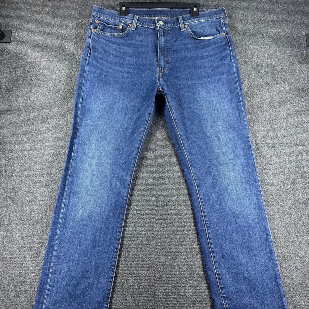 Levi's 514 Straight Fit Jeans Mens 38x32 Blue Premium Stretch Denim
